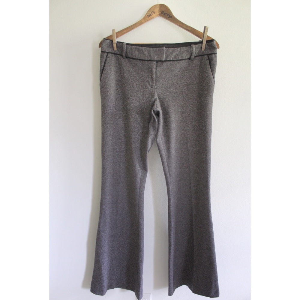Women's The Limited Grey Flared Dress Pants 6 Regular Preowned